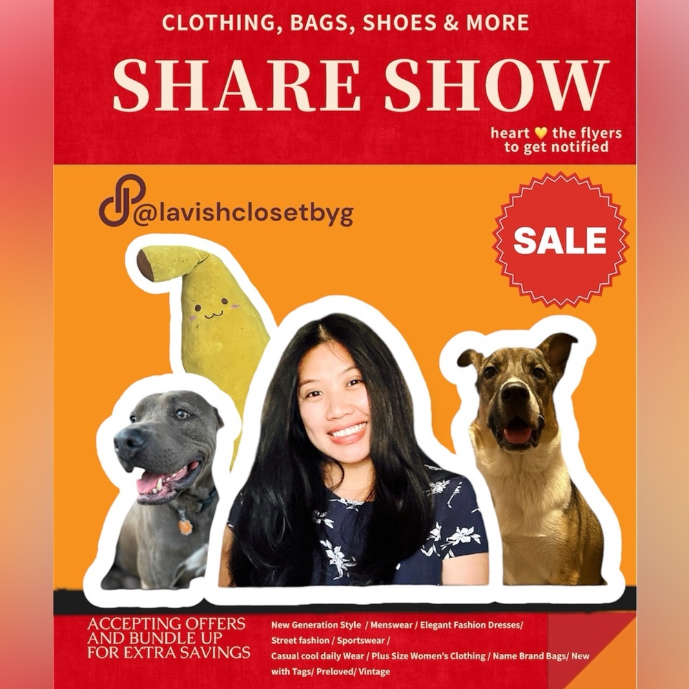 OFFICIAL SHARE SHOW FLYER!!! PRESS HEART BUTTON TO GET NOTIFIED FOR THE SHOW
